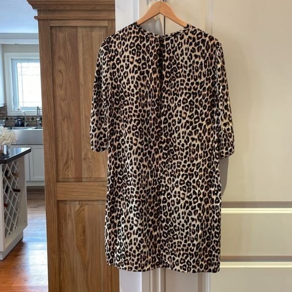 Femme equipment leopard print silk shift dress - Picture 8 of 13